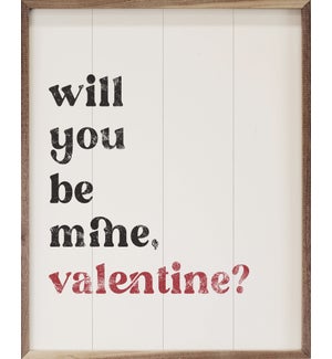 Will You Be Mine Valentine White